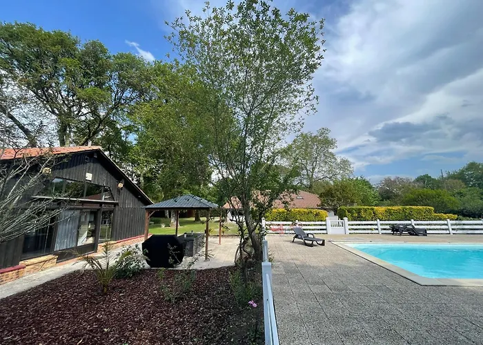 بيت للعطل L Uni D 10 Pers Piscine Et Mini Ferme Proche Ocean